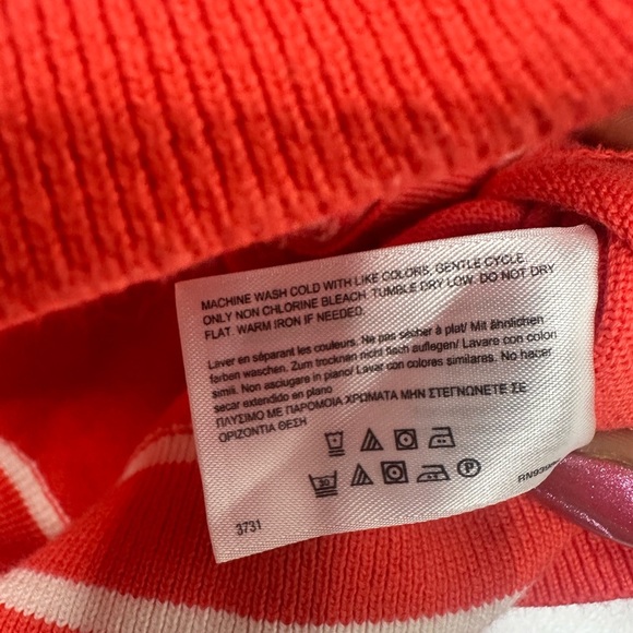 Brook Brothers Orange/Coral V-Neck Cardigan Sweater Size XS - Picture 10 of 10